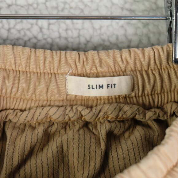 Marine Layer Sweatpants Mens Medium Beige Brown Slim Fit Heavyweight Cotton - Picture 9 of 12